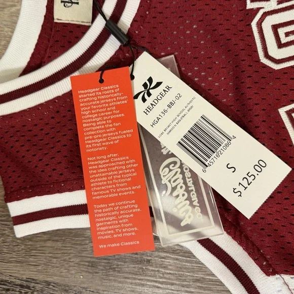 Mens Kobe Bryant Lower Merion High School Jersey Headgear Classics Maroon Small - Picture 4 of 7